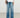 High Waist Gradient Wash Straight Jeans