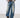 Vintage Washed Denim Wide-Leg Jeans for Women