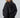 Black Mid-Length Down Jacket with Scarf Collar