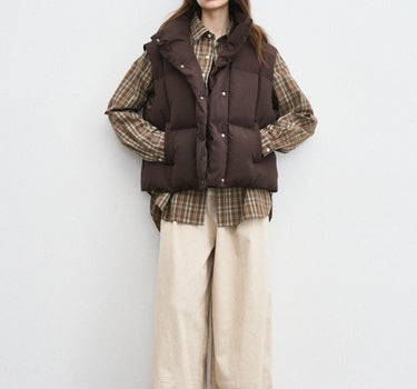 Women’s Cropped Down Vest Jacket