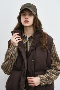 Women’s Cropped Down Vest Jacket