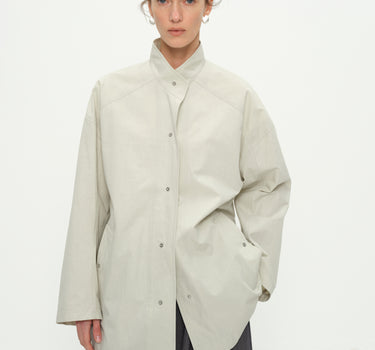 Modern Neutral Cotton Jacket for Women