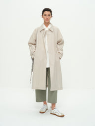 Essential Spring Travel Item: Natural Wrinkled Cotton Windbreaker