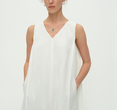 Lightweight Sleeveless Linen Dress