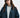 Trendy Stand-Up Collar Oversized Jacket with Checkered Panels