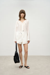 Round Neck Sun Shirt & Shorts Lounge Set