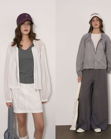 Stylish Summer Jacket with Relaxed Fit and Sun Protection