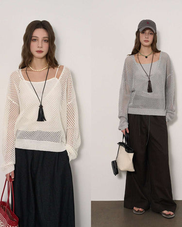 Lace-Up Knit Two-Piece Set: Effortless Style & Comfort