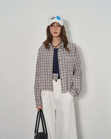 Classic Retro Plaid Shirt with Vintage Charm