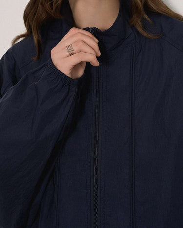 Windproof Casual Jacket with Batwing Sleeves