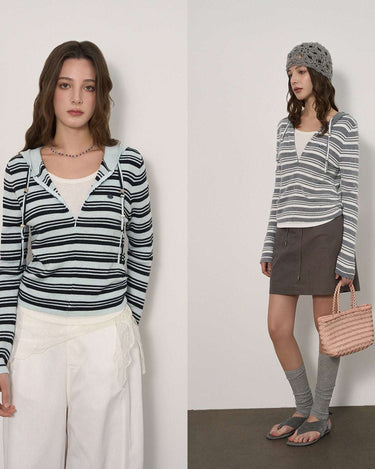 Essential Layering Piece: Round Neck Fake Two-Piece Top