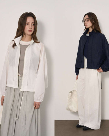 Windproof Casual Jacket with Batwing Sleeves