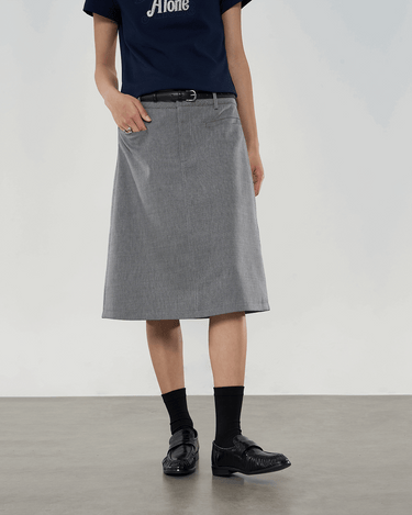 High-Waisted Versatile A-Line Skirt