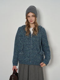 Soft Fringe Tassel Zip-Up Winter Sweater