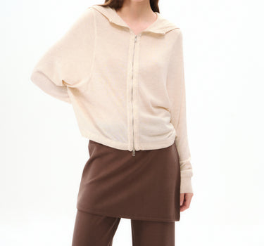 Women’s Double-Zip Lightweight Knit Sweater