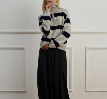 High-Waisted Wide-Leg Pants with Elegant Drape