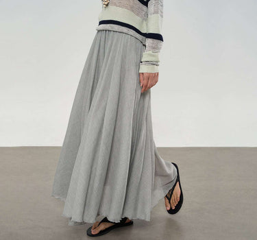 Elegant Flowy Summer Maxi Skirt