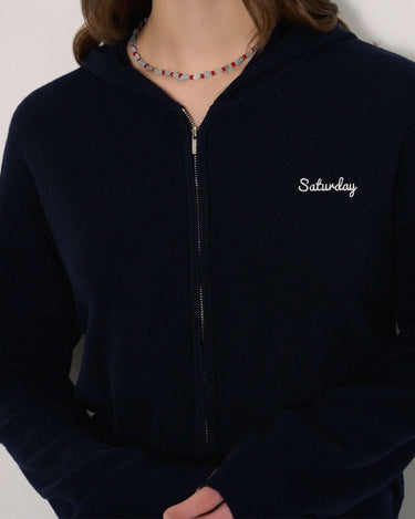 Embroidered Color-Block Sweater: A Blend of Style and Comfort