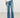 High Waist Gradient Wash Straight Jeans