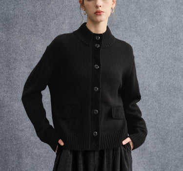 Cozy Wool-Blend Knit Jacket for Fall & Winter