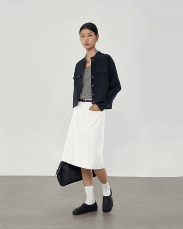 High-Waisted Versatile A-Line Skirt