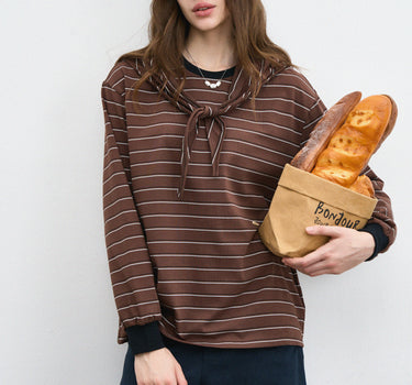 Retro Color-Block Striped Long Sleeve for Effortless Style