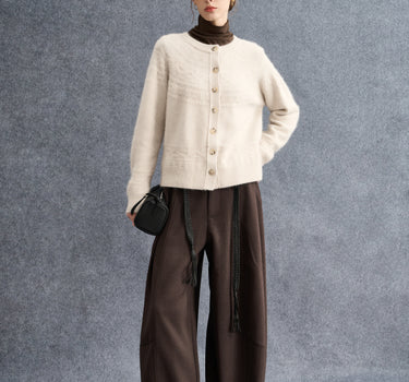 Cozy Fall-Winter Crew Neck Cardigan