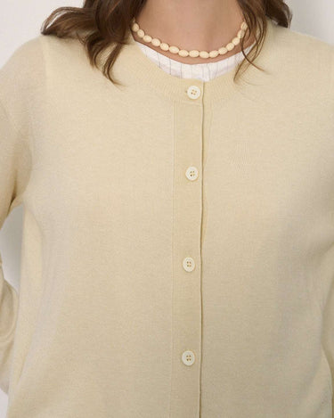 Sophisticated Striped Patchwork Cardigan with Ruffled Hem