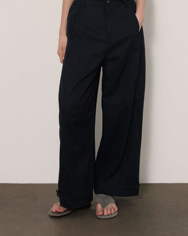 Soft Cotton-Blend Casual Trousers with Relaxed Fit