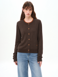 Two-Piece-Style Patchwork Knit Top