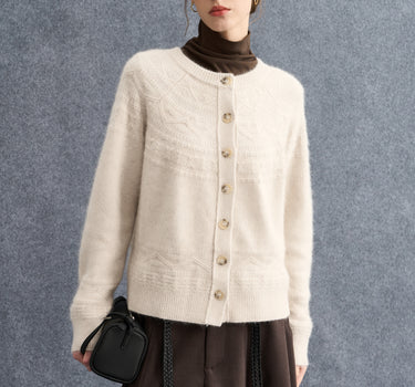 Cozy Fall-Winter Crew Neck Cardigan