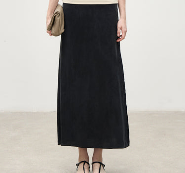 Timeless A-Line Elegance in Copper-Ammonia Fiber