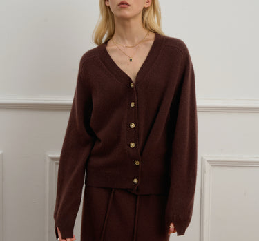 Women’s Long-Sleeve Wool Knit Cardigan