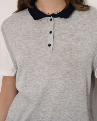 Flattering Two-Piece Knit Sweater with Collegiate Charm