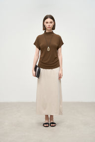 Wool-Acetate Half-High Neck Base Layer Top