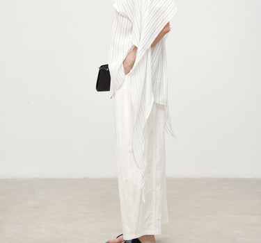 Elastic Waist Casual Straight-Leg Pants