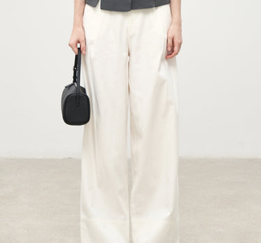 Breathable Linen-Blend Straight-Leg Pants for Women