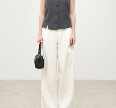 Breathable Linen-Blend Straight-Leg Pants for Women