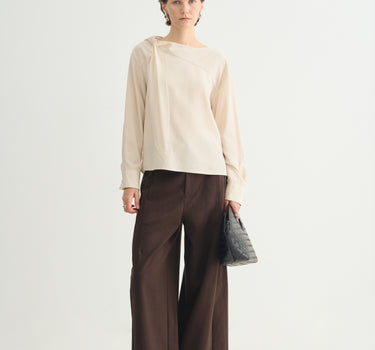 Minimalist Lyocell Linen Trench Coat