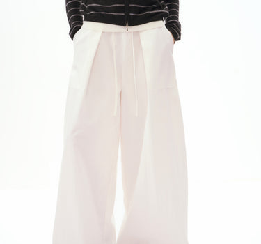 Women’s Lightweight Cotton Blend Wide-Leg Pants