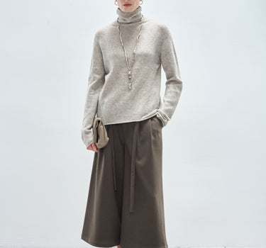 Soft Drapey High-Waist Winter Pants