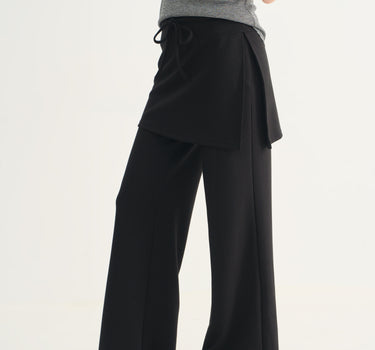 Versatile Two-Piece Style Wide-Leg Trousers