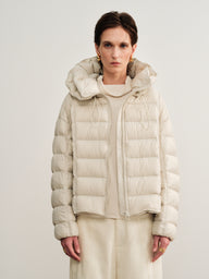 Lightweight Cropped Goose Down Jacket