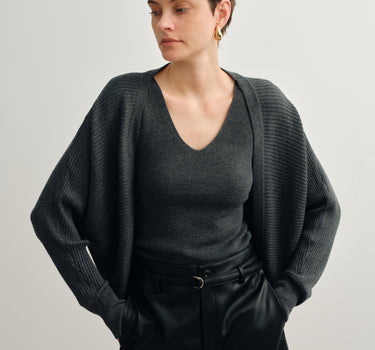 Mercerized Wool Two-Piece Knit Set