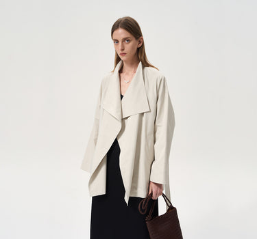 Versatile Stand Collar Trench Coat