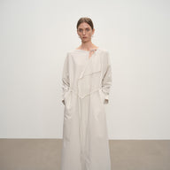 Discover the Ultimate in Comfort and Style: The Draped Wool Swing Neck Dress