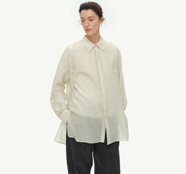 Must-Have Mulberry Silk Cotton Sheer Shirt for Every Wardrobe