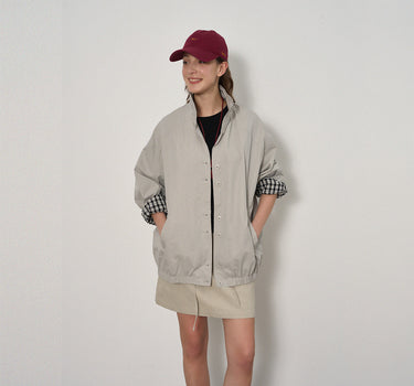 Women’s Plaid Patchwork Cotton Jacket