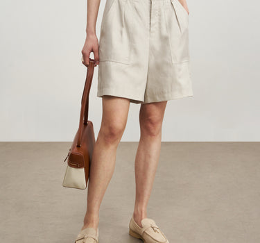 Breathable Linen Blend Casual Shorts