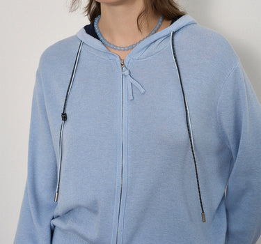 Color-Block Hooded Sweatshirt for Spring